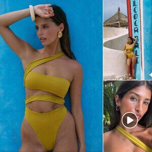 Riot Swim Paloma Asymmetrical One Piece Swimsuit. NWT. Sz S. Color Fiji